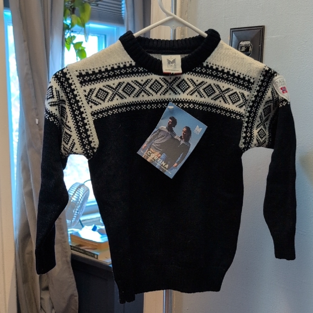 Dale of Norway Navy and Off-White Kids Sweater